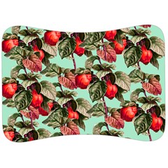 Fruit Branches Green Velour Seat Head Rest Cushion