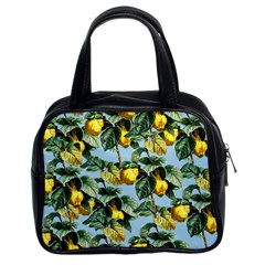 Fruit Branches Blue Classic Handbag (two Sides) by snowwhitegirl