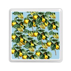 Fruit Branches Blue Memory Card Reader (square) by snowwhitegirl