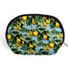 Fruit Branches Blue Accessory Pouch (medium) by snowwhitegirl