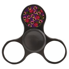 Lazy Cat Floral Pattern Purple Finger Spinner