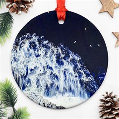 Blue Waves Sea Ornament (round) by snowwhitegirl