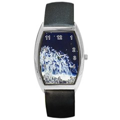 Blue Waves Sea Barrel Style Metal Watch