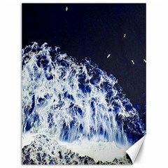 Blue Waves Sea Canvas 12  X 16   by snowwhitegirl