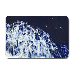 Blue Waves Sea Small Doormat  by snowwhitegirl