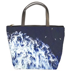 Blue Waves Sea Bucket Bag by snowwhitegirl