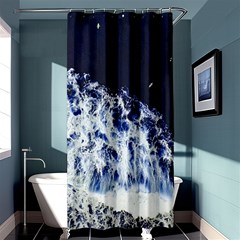 Blue Waves Sea Shower Curtain 36  X 72  (stall)  by snowwhitegirl