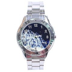 Blue Waves Sea Stainless Steel Analogue Watch by snowwhitegirl