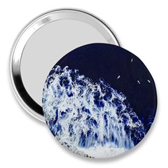 Blue Waves Sea 3  Handbag Mirrors by snowwhitegirl