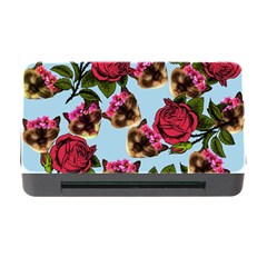 Lazy Cat Floral Pattern Blue Memory Card Reader With Cf