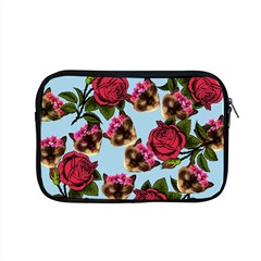 Lazy Cat Floral Pattern Blue Apple Macbook Pro 15  Zipper Case by snowwhitegirl