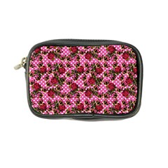 Lazy Cat Floral Pattern Pink Polka Coin Purse by snowwhitegirl