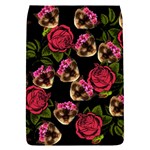 Lazy Cat Floral Pattern Black Removable Flap Cover (L) Front