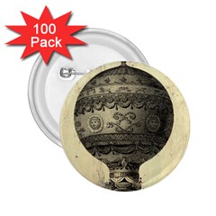 Vintage Air Balloon 2 25  Buttons (100 Pack)  by snowwhitegirl