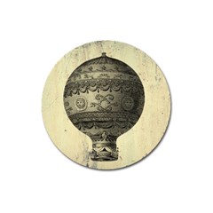 Vintage Air Balloon Magnet 3  (round) by snowwhitegirl