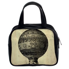 Vintage Air Balloon Classic Handbag (two Sides) by snowwhitegirl