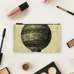 Vintage Air Balloon Cosmetic Bag (small) by snowwhitegirl