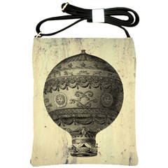 Vintage Air Balloon Shoulder Sling Bag by snowwhitegirl