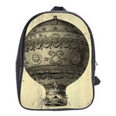 Vintage Air Balloon School Bag (xl) by snowwhitegirl