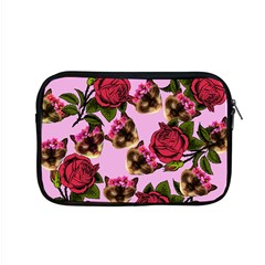 Lazy Cat Floral Pattern Pink Apple Macbook Pro 15  Zipper Case by snowwhitegirl