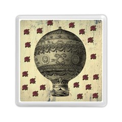 Vintage Air Balloon With Roses Memory Card Reader (square) by snowwhitegirl