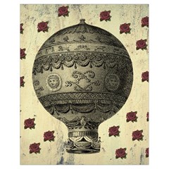 Vintage Air Balloon With Roses Drawstring Bag (small) by snowwhitegirl