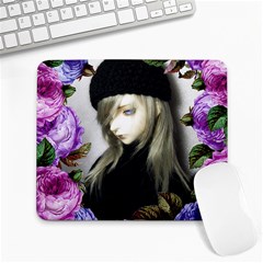 Doll Floral Large Mousepads by snowwhitegirl