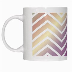 Ombre Zigzag 01 White Mugs