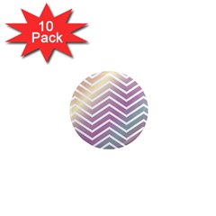 Ombre Zigzag 01 1  Mini Magnet (10 Pack) 