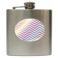 Ombre Zigzag 01 Hip Flask (6 Oz)