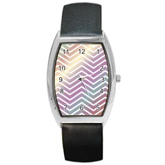 Ombre Zigzag 01 Barrel Style Metal Watch