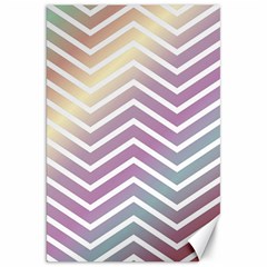 Ombre Zigzag 01 Canvas 20  X 30   by snowwhitegirl