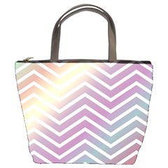 Ombre Zigzag 01 Bucket Bag by snowwhitegirl