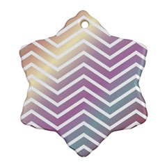 Ombre Zigzag 01 Ornament (snowflake)