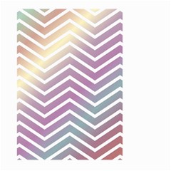 Ombre Zigzag 01 Large Garden Flag (two Sides) by snowwhitegirl