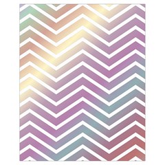 Ombre Zigzag 01 Drawstring Bag (small) by snowwhitegirl