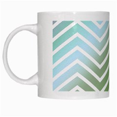 Ombre Zigzag 02 White Mugs by snowwhitegirl