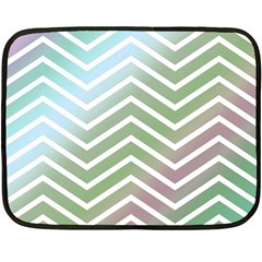 Ombre Zigzag 02 Double Sided Fleece Blanket (mini)  by snowwhitegirl