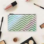 Ombre Zigzag 02 Cosmetic Bag (Small) Front