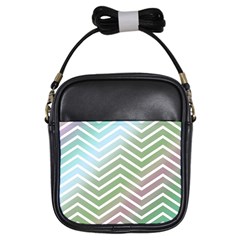 Ombre Zigzag 02 Girls Sling Bag by snowwhitegirl