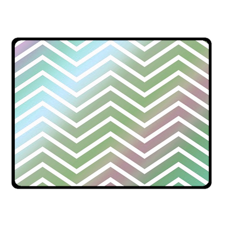 Ombre Zigzag 02 Double Sided Fleece Blanket (Small) 