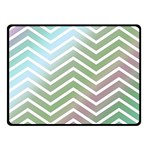 Ombre Zigzag 02 Double Sided Fleece Blanket (Small)  45 x34  Blanket Back