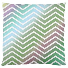 Ombre Zigzag 02 Standard Flano Cushion Case (one Side) by snowwhitegirl