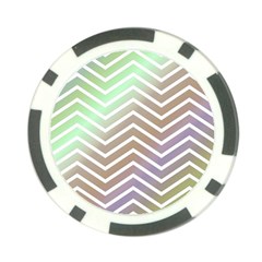 Ombre Zigzag 03 Poker Chip Card Guard (10 Pack) by snowwhitegirl