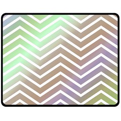 Ombre Zigzag 03 Fleece Blanket (medium)  by snowwhitegirl