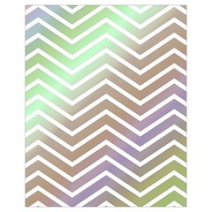 Ombre Zigzag 03 Drawstring Bag (small) by snowwhitegirl