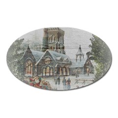 Santa Claus 1845749 1920 Oval Magnet by vintage2030