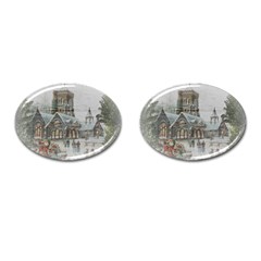 Santa Claus 1845749 1920 Cufflinks (oval) by vintage2030