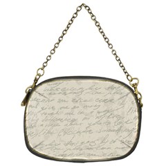 Handwritten Letter 2 Chain Purse (one Side) by vintage2030