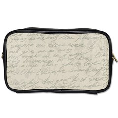 Handwritten Letter 2 Toiletries Bag (one Side) by vintage2030